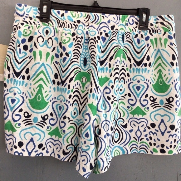 Linen Pattern Shorts - Picture 2 of 5